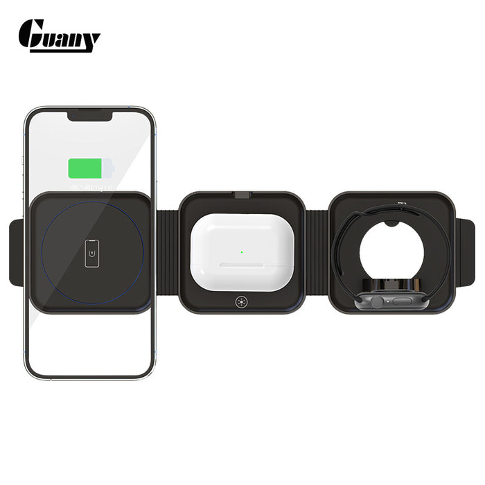 15W Foldable Magnetic Wireless Charger for Apple