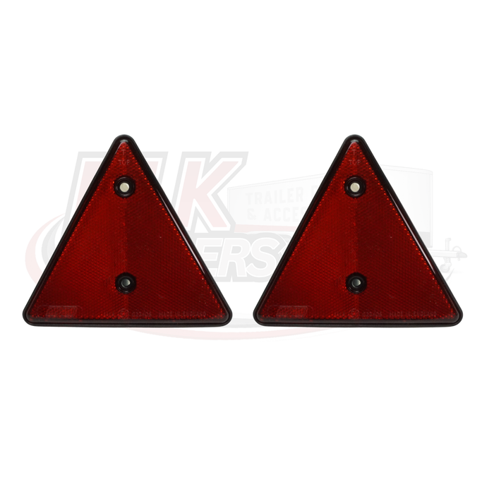 2 x Red Triangle Reflectors