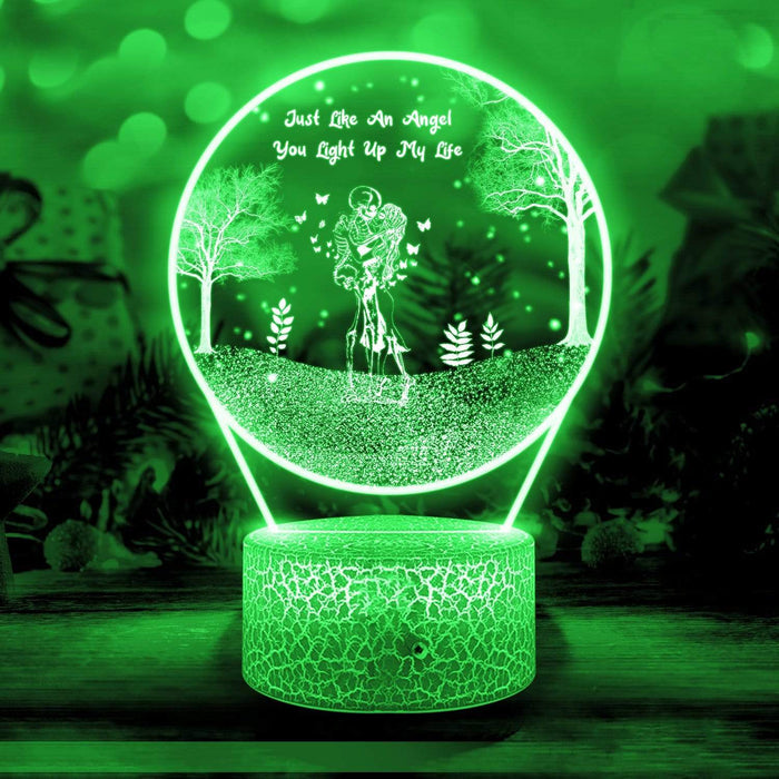 3D Led Light - Skull - To Couple - You Light Up My Life - Glca26044