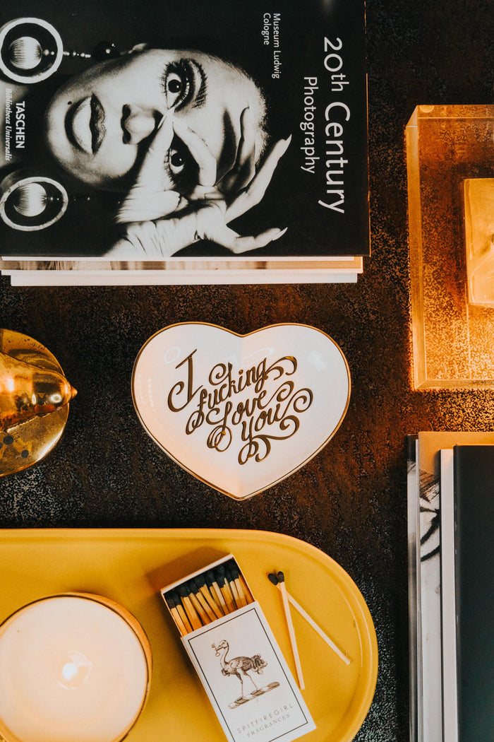 5" Ceramic Heart Dish - I Fucking Love You