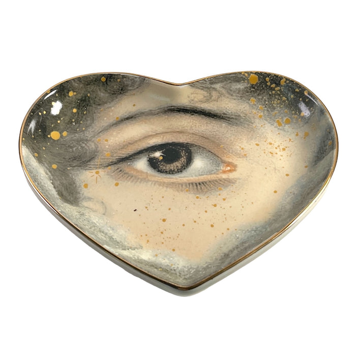 5" Ceramic Heart Dish - Lovers Eye