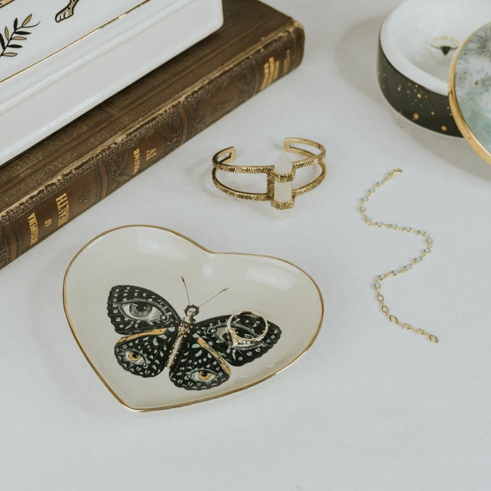 5" Ceramic Heart Dish - Madame Butterfly