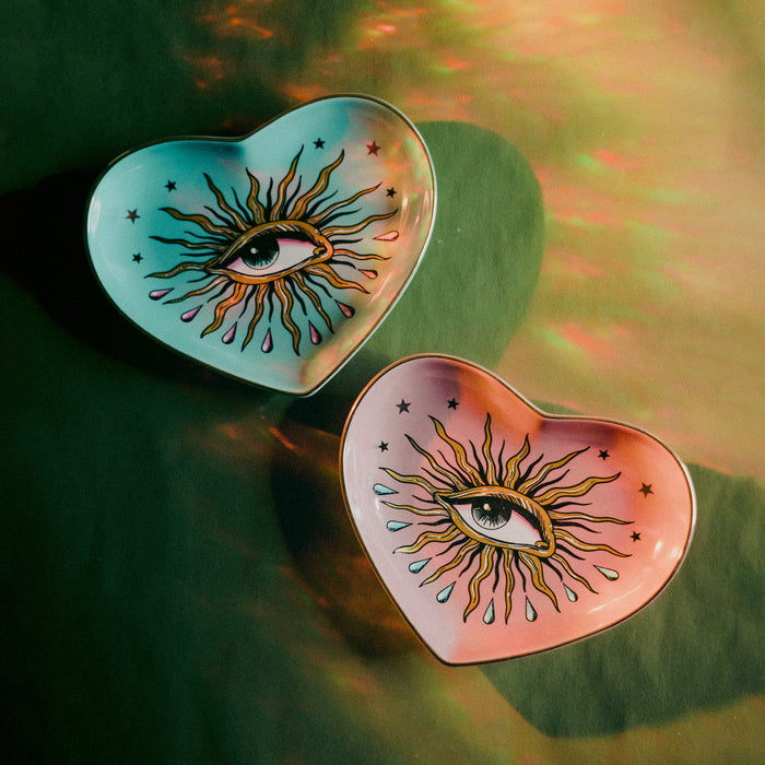 5" Ceramic Heart Dish - Pop Eye Heart - Pink
5" Ceramic Heart Dish - Pop Eye Heart - Blue