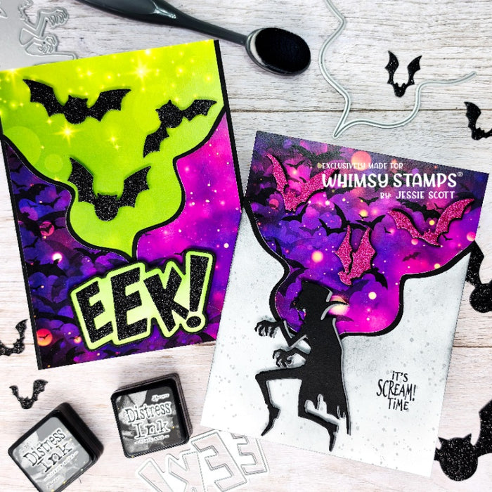 Dracula Going Batty Die Set - Whimsy Stamps
