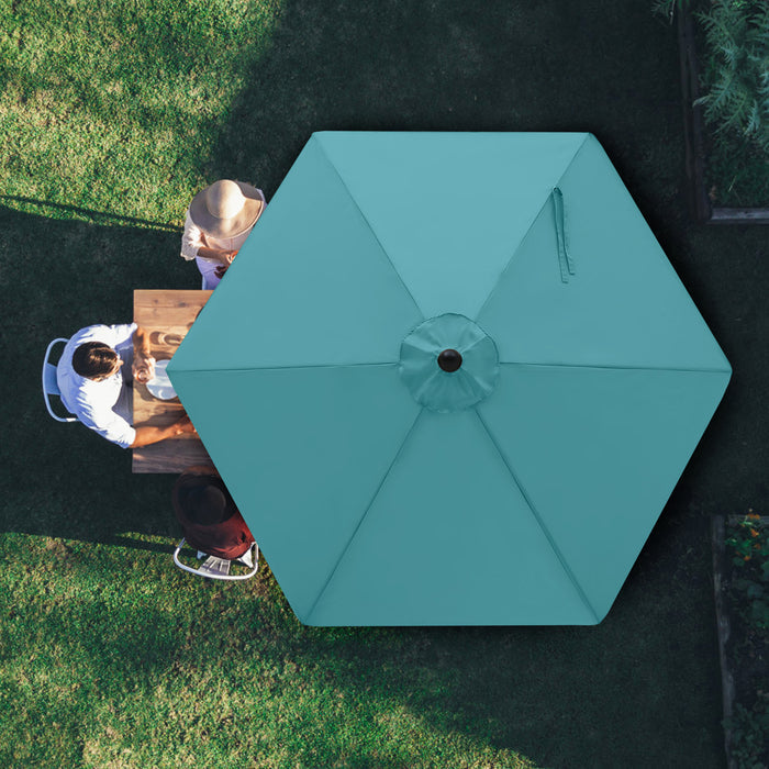 7.5FT Patio Umbrella Replacement Canopy for 6 Ribs
