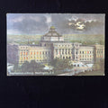 Antique Postcard 1910 Motorcycle Post Night Congressional Library Washington DC