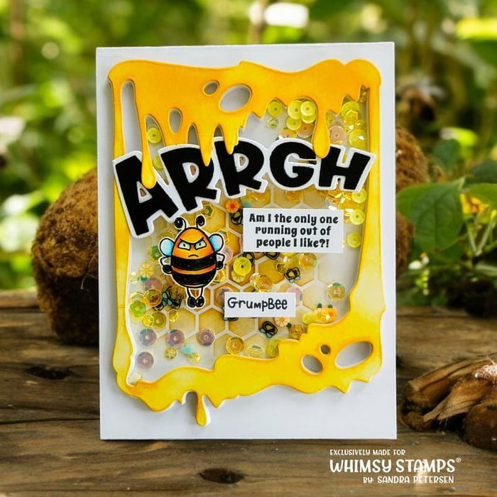 Arrgh Word and Shadow Die Set - Whimsy Stamps