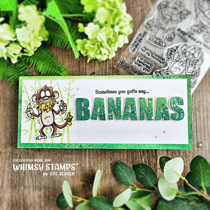 **NEW Banana Bunch Clear Stamps - Whimsy Stamps