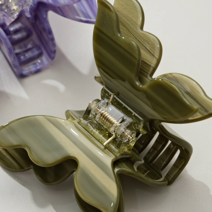 Bella Flora Double Butterfly Claw Clip - Medium