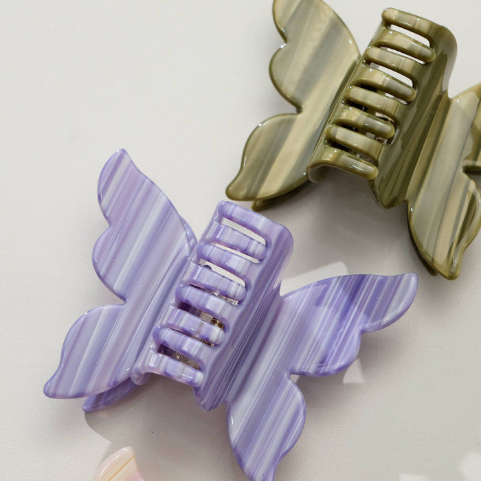 Bella Flora Double Butterfly Claw Clip - Medium