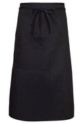 Fame Black Bistro Apron (1 Pocket w/ Pencil Divide)