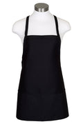 Fame Black Criss Cross Bib Apron (3 Pockets)