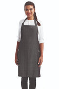 Artisan Collection by Reprime Black Denim ‘Regenerate’ Sustainable Bib Apron (2 Pockets)