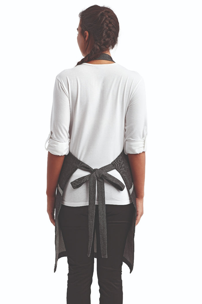 Artisan Collection by Reprime Black Denim ‘Regenerate’ Sustainable Bib Apron (2 Pockets)