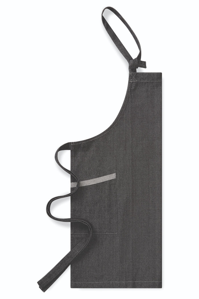 Artisan Collection by Reprime Black Denim ‘Regenerate’ Sustainable Bib Apron (2 Pockets)
