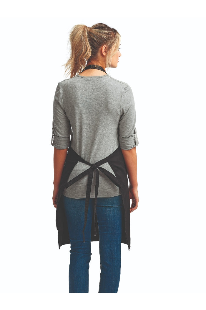 Artisan Collection by Reprime Black Espresso Adjustable Bib Apron (2 Pockets)