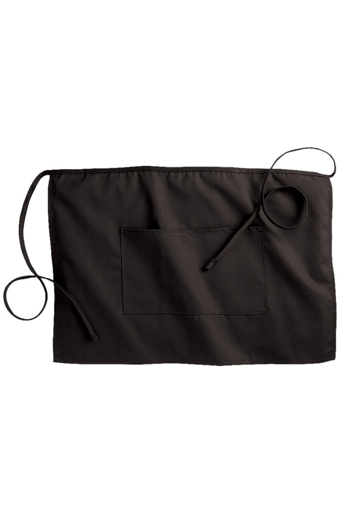 Edwards Black Half Bistro Apron (2 Pockets)