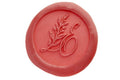 Botanical Monogram Wax Seal Stamp - Backtozero B20 - 2 initials, 2initials, Botanical, Double Initials, floral, Flower, genericlonghandle, Initial, Monogram, Nature, Personalized, Pink, Two initials, Wedding