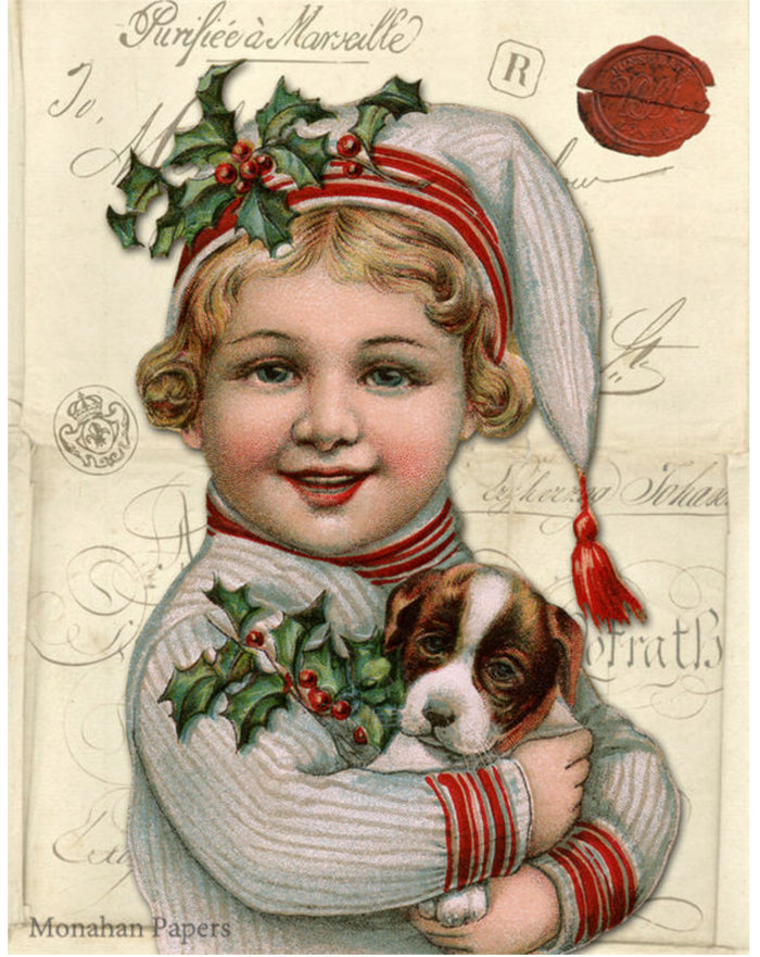 Boy and Puppy (043) C398