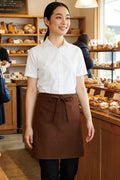 Fame Brown Half Bistro Apron (2 Pockets)