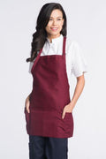 Uncommon Threads Burgundy Bib Adjustable Apron (3 Pockets)