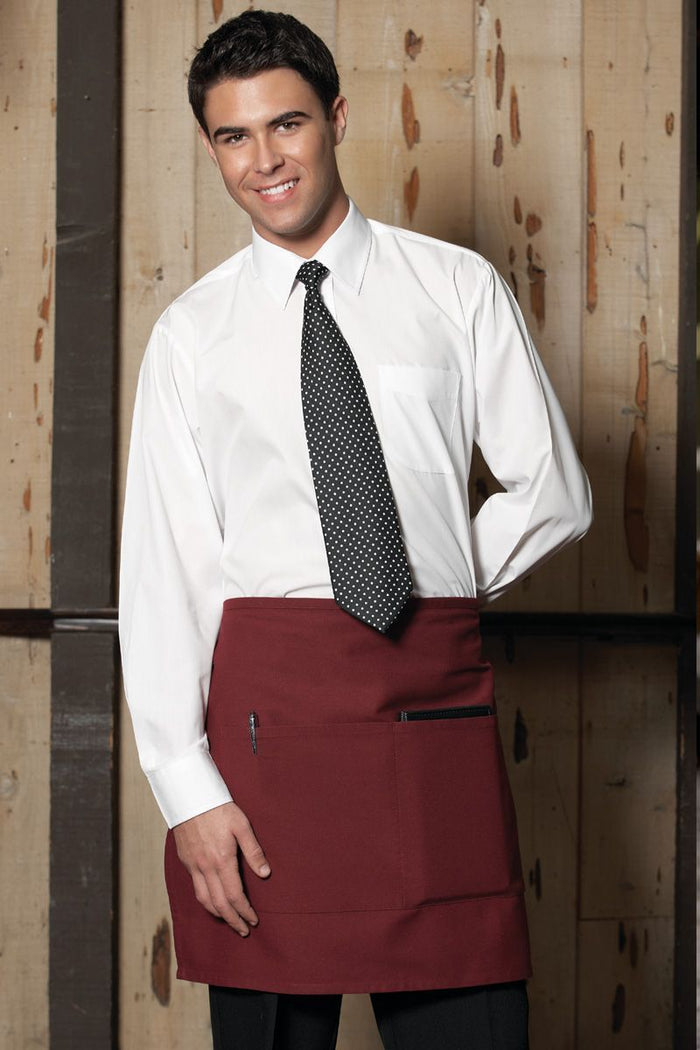 Uncommon Threads Burgundy Half Bistro Apron (2 Pockets)