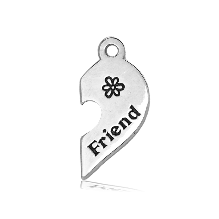 Celestine Stone Bracelet with Forever Friends Sterling Silver Charm