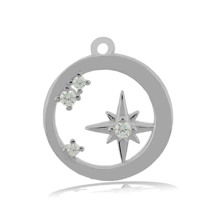 Celestine Stone Bracelet with What Is Meant To Be Sterling Silver Charm