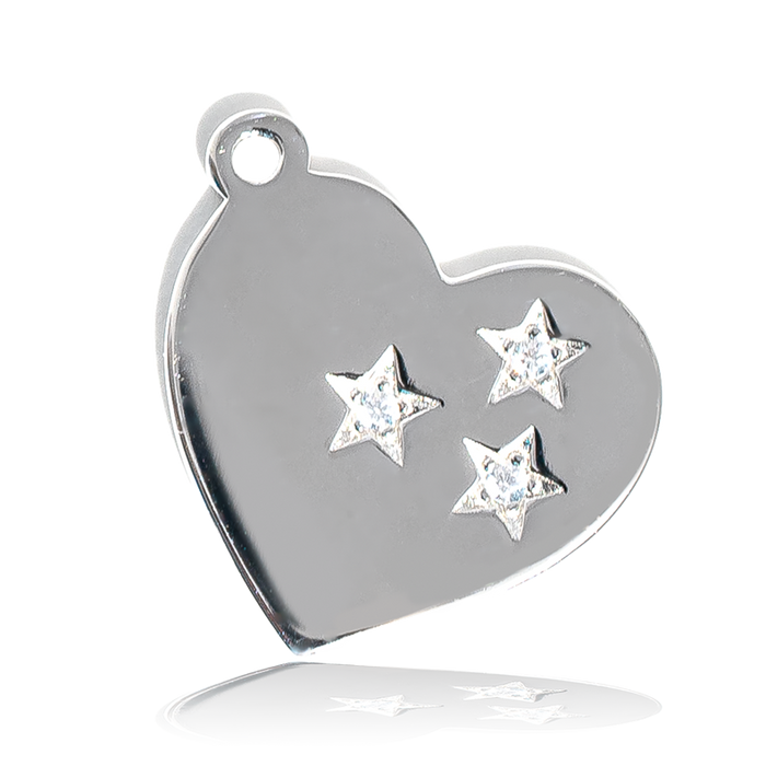Celestine Stone Bracelet with Wishing Heart Sterling Silver Charm