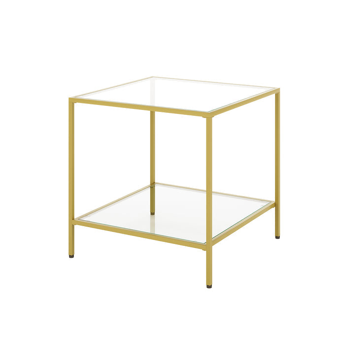 Cherrim Glass Side Table - Gold