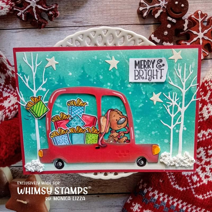 Christmas Doggies Clear Stamps - Whimsy Stamps
