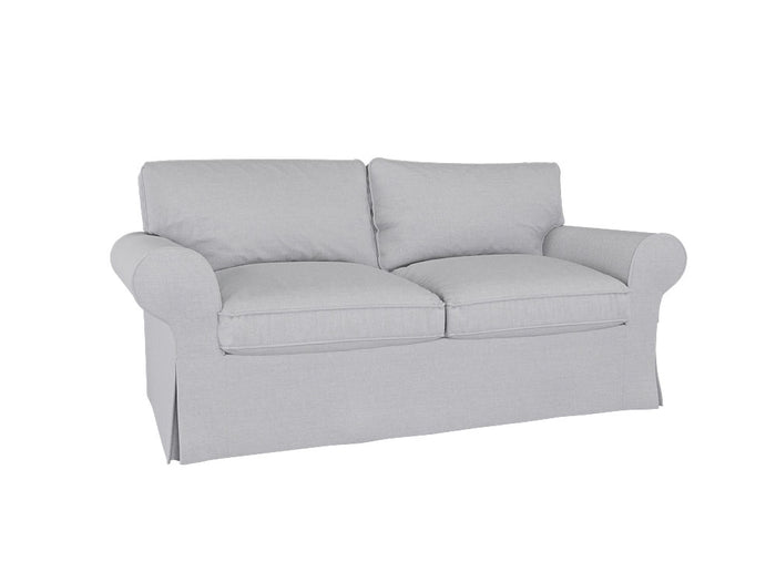 Clearance Sale! Ektorp 2 Seat Sofa Cover - Chenille Light Gray - LindaKale