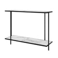 Comfey 110cm Hallway Console Table with Metal Frame - Black