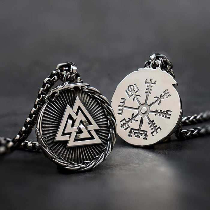 Compass Nordic Necklace - Viking - To My Viking Man - You Are My Compass - Gnfv26002