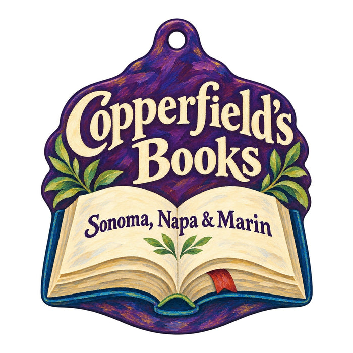Copperfield's Books Logo custom wood ornament OC122 on white