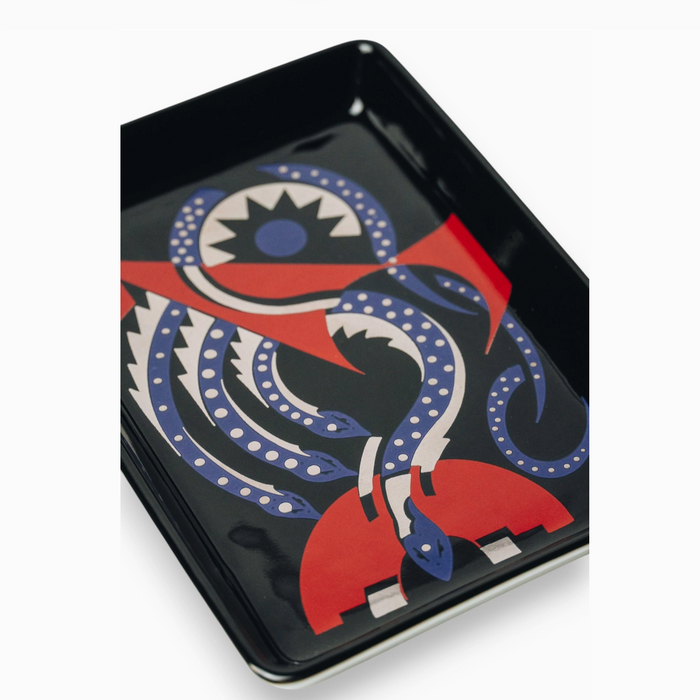 Deco Ceramic Tray - Serpent's Coil