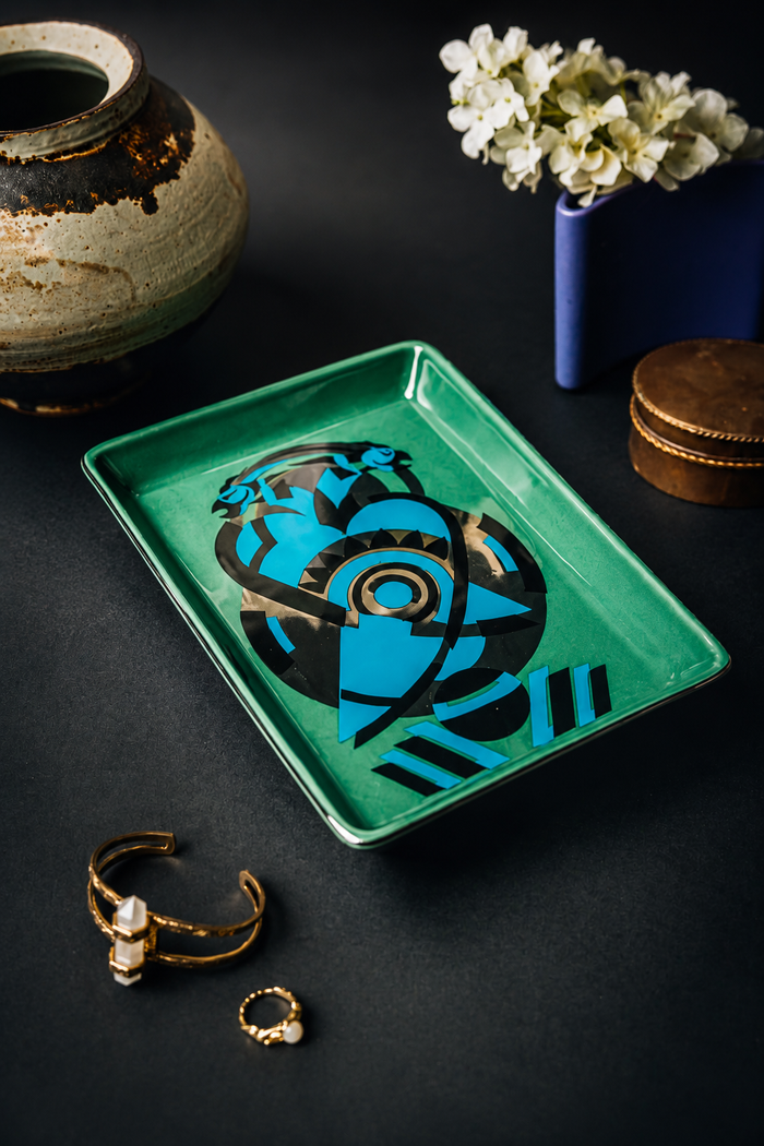 Deco Ceramic Tray –  Two Birds