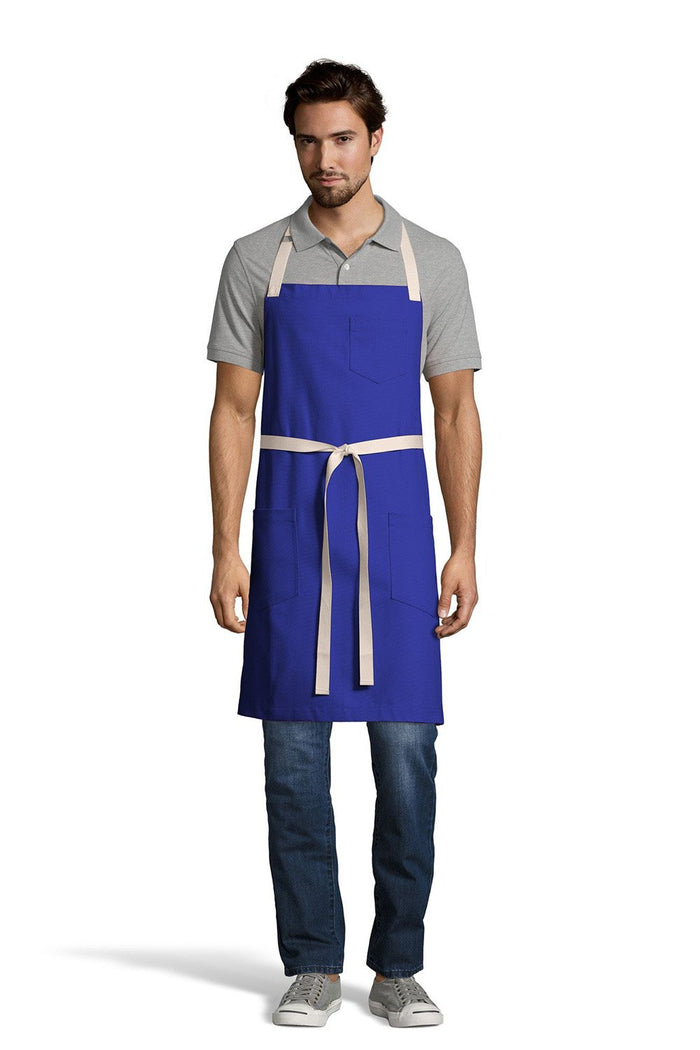 UT Black Collection Deep Royal Vibe Bib Apron
