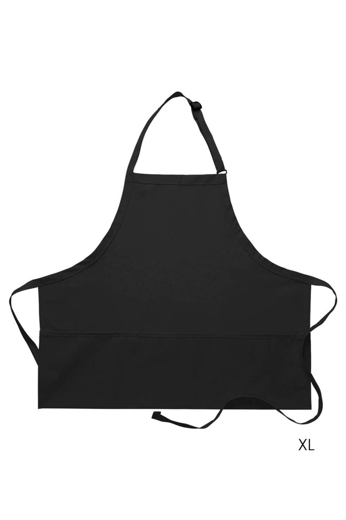 DayStar Black Deluxe Bib XL Adjustable Apron (3 Pockets)