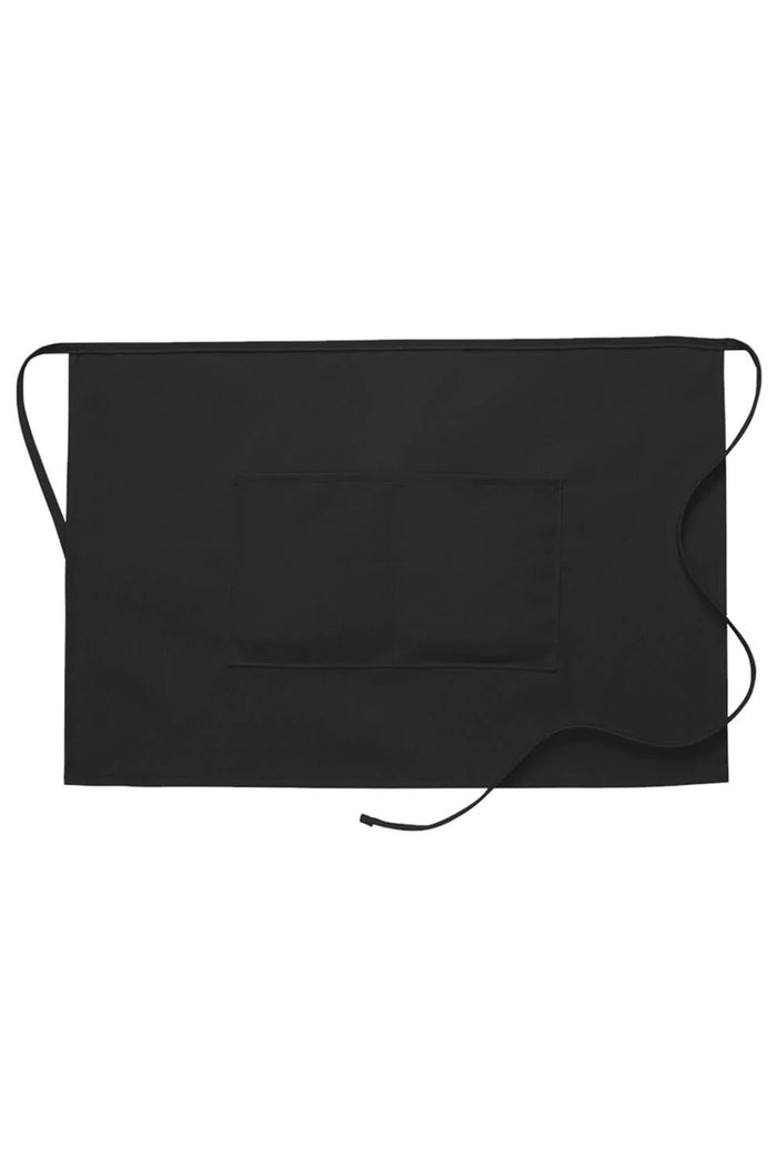DayStar Black Deluxe Half Bistro Apron (2 Pockets)