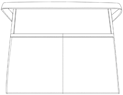 DayStar Deluxe Squared Waist Apron (2 Pockets)