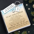 Fishing Hook Keychain - To My Girlfriend - You Have My Heart Hook, Line And Sinker - Gku13009