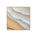 Flora Abstract Textured Canvas Hanging Wall Art, front view, showcasing rich textures and natural tones with a 3D effect, designed to bring elegance and a timeless abstract look to any room.