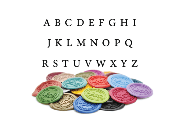 Floral Wreath Monogram Wax Seal Stamp - Backtozero B20 - 2 initials, Botanical, Double Initials, floral, Flower, genericlonghandle, Initial, Monogram, Nature, Pastel Blue, Personalized, shield, topbottom2, Two initials, Wedding