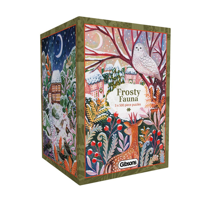 Frosty Fauna | 3 x 500 Piece Jigsaw Puzzle