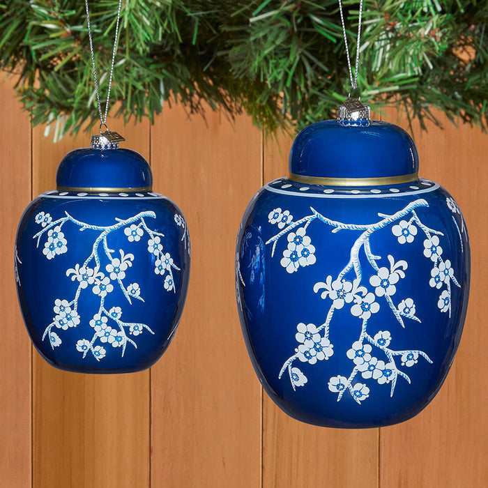 Glass Ginger Jar Ornament