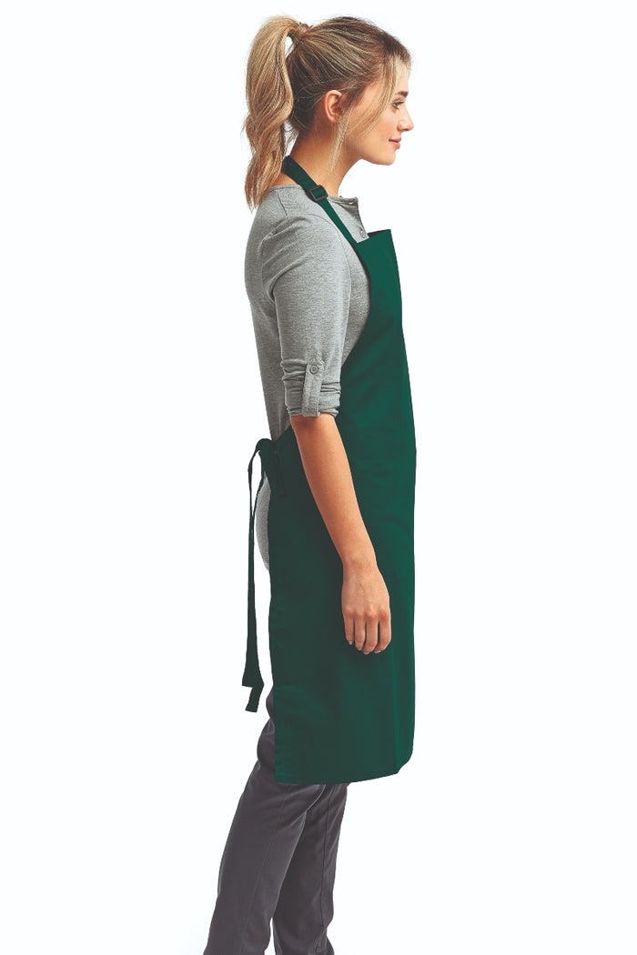 Artisan Collection by Reprime Green Sustainable Bib Apron (No Pockets)