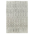 Hepirus Soft Contemporary Printed Rug 200x300cm features a symmetrical, patterned design. The close-up highlights its texture, emphasizing the durable, easy-care polyester material and anti-slip backing suitable for modern interiors.