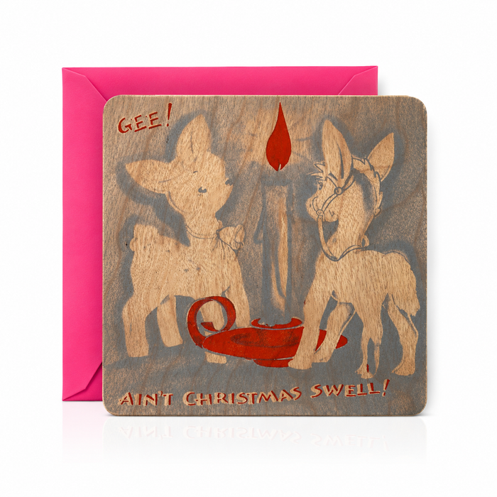 Holiday Wood Card - Ain't Christmas Swell