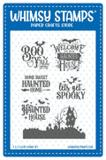 **NEW Home Sweet Haunted Home Clear Stamps - Whimsy Stamps